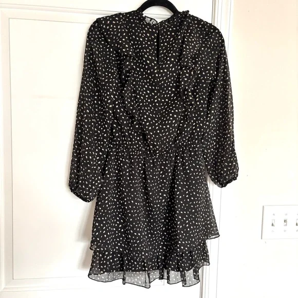 Zara Mock Neck Confetti Dress - Picture 5 of 10